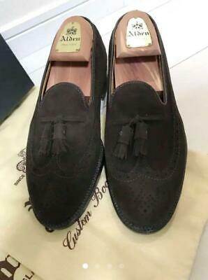 Alden 39034 Dark Brown Suede Tassel Loafer