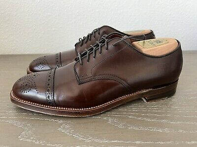 Alden D7503 Dark Brown Calfskin Medallion Tip Blucher