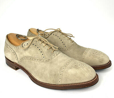 Alden 96701 Milkshake Suede Medallion Tip Bal