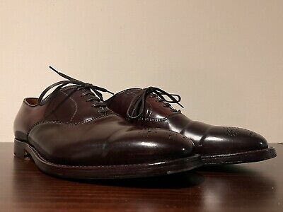 Alden D9306 Color 8 Shell Cordovan Medallion Toe Bal