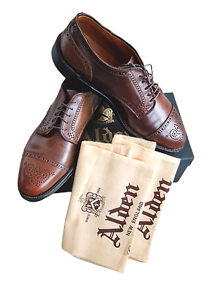 Alden 2435 Black Shell Cordovan Medallion Tip Blucher