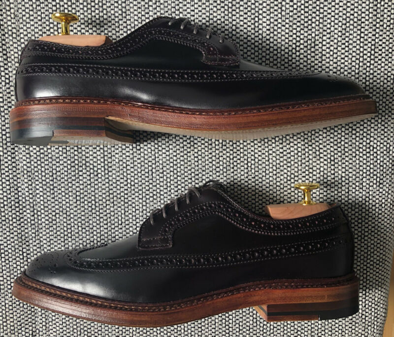 ALDEN×BLUE BLUE 4604H 8D Alden 97505Y Color 8 Shell Cordovan Long Wing Blucher