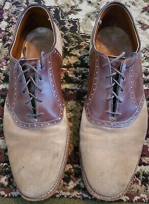 Alden 99782 Snuff Suede and Brown Calfskin Saddle Shoe