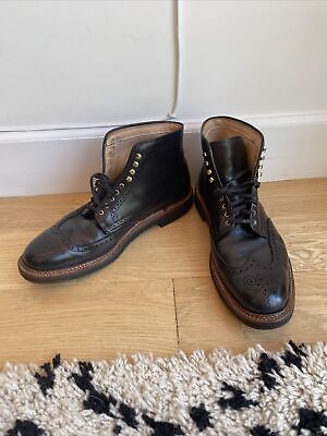 Alden 44687H Navy Chromexcel Wing Tip Boot