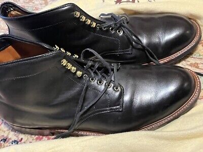 Alden D4820HC Black Trapper Calf Plain Toe Boot