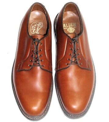 Alden 6950 Brown Calfskin Plain Toe Blucher