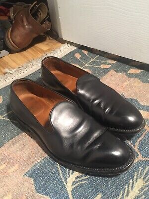 Alden D9106 Black Calfskin Slip-On Loafer
