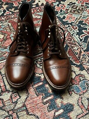 Alden D1804HC Brown Calfskin Perforated Cap Toe Boot
