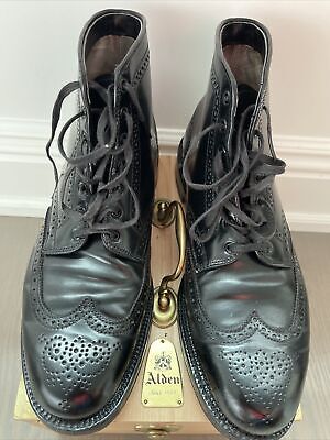 Alden 44695 Black Shell Cordovan Wing Tip Boot | Alden Model