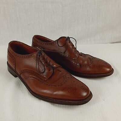 Alden 9660F Cognac Calfskin Short Wing Tip Blucher