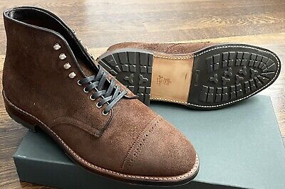 Alden D1853HC Tobacco Reverse Chamois Perforated Cap Toe Boot