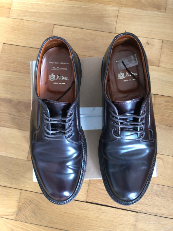 Alden M5408 Color 8 Shell Cordovan Plain Toe Blucher | Alden
