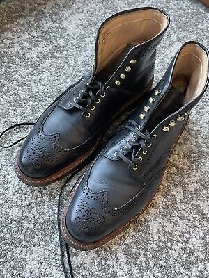 Alden 44687H Navy Chromexcel Wing Tip Boot