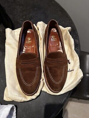 Alden D0109 Snuff Suede Full Strap Loafer