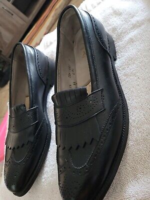 Alden 6571 Black Calfskin Wing Tip Loafer