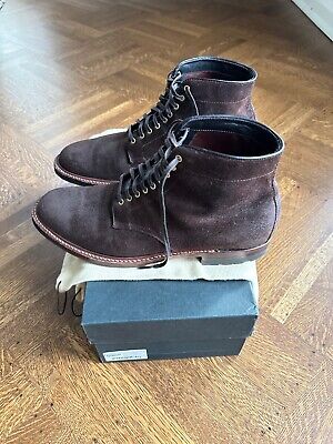 Alden D6835C Tobacco Reverse Chamois Plain Toe Boot