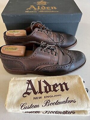 Alden 20466 Tobacco Chamois Short Wing Tip Blucher