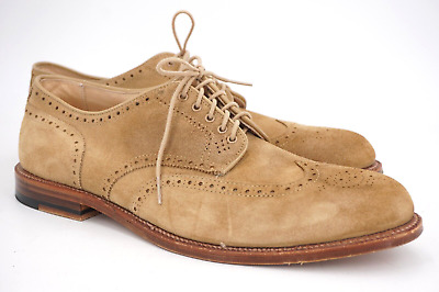 Alden 20984 Camel Suede Short Wing Tip Blucher