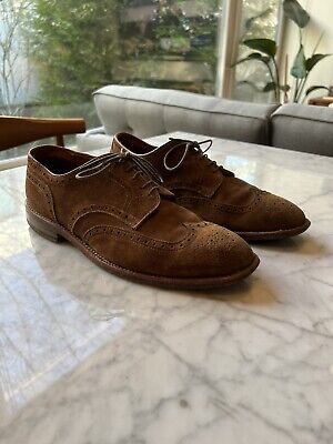 Alden 20161F Snuff Suede Short Wing Tip Blucher