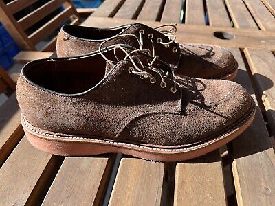 Alden D1610 Tobacco Reverse Chamois Mocc Toe Blucher