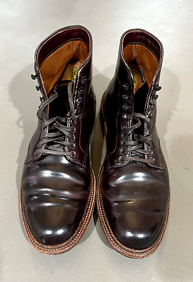 Alden D6837H Color 8 Shell Cordovan Plain Toe Boot