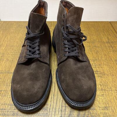 Alden 45062 Dark Brown Suede Plain Toe Boot