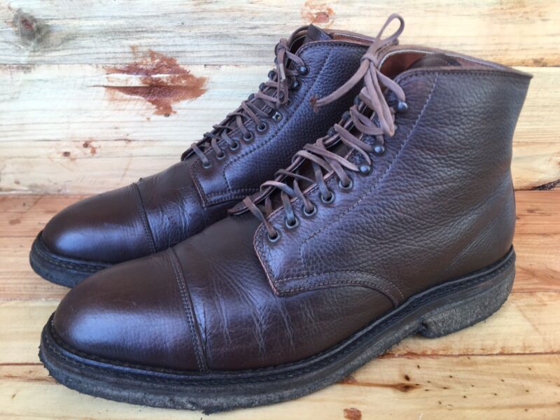 靴 80s Alden 931 sandalwood PTB Alden Men's 962 - NST Handsewn Vamp - Tan Calfskin - The