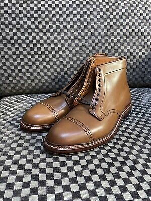 Alden D9824 Whiskey Shell Cordovan Perforated Cap Toe Boot