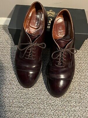 Alden 55601 Burgundy Calfskin Straight Tip Blucher