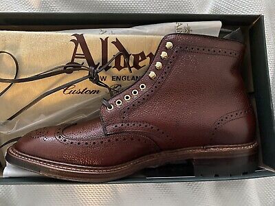 Alden D9838HC Brown Scotch Grain Wing Tip Boot