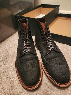 Alden D7831HC Earth Reverse Chamois Wing Tip Boot