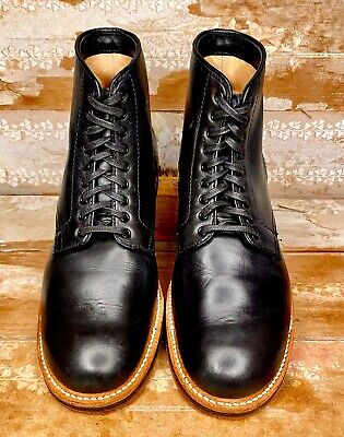 Alden N5802 Black Calfskin Plain Toe Boot