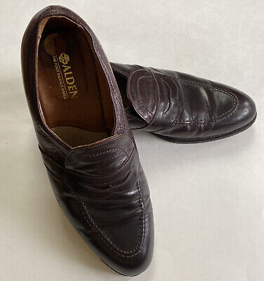 Alden 573 Burgundy Kidskin LHS / Penny Loafer