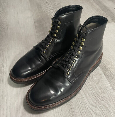 Alden 45164H Black Shell Cordovan Plain Toe Boot