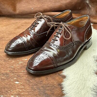 Alden 5195 Color 8 Shell Cordovan Medallion Tip Blucher