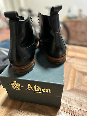 Alden 41147H Black Calfskin Plain Toe Boot