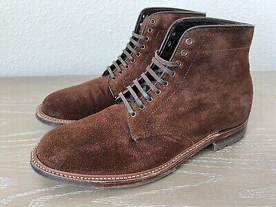 Alden D6835C Tobacco Reverse Chamois Plain Toe Boot