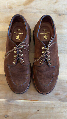 Alden D1610 Tobacco Reverse Chamois Mocc Toe Blucher