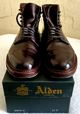 Alden D6879H Color 8 Shell Cordovan Plain Toe Boot