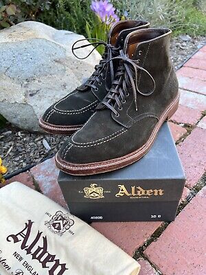 Alden 40200 Hunting Green Suede NST Tanker Boot