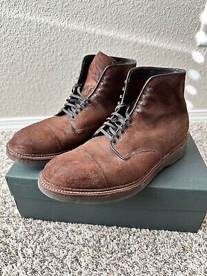 Alden D8845H Tobacco Reverse Chamois Cap Toe Boot