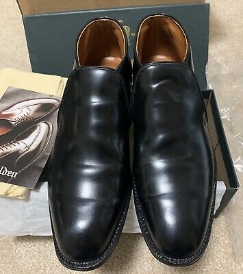 Alden D8714 Black Shell Cordovan Chukka Slip-On Boot