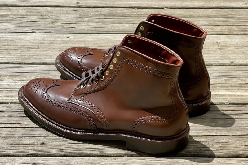 Alden D1810 Color 4 Shell Cordovan Wing Tip Boot | Alden Model Project