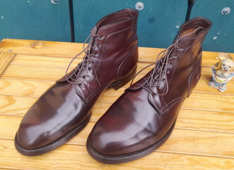 Alden 1120 Color 8 Shell Cordovan Plain Toe Boot | Alden