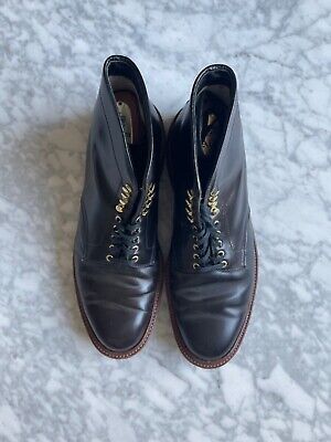 Alden 45164H Black Shell Cordovan Plain Toe Boot