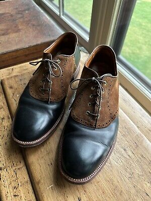 靴 Alden 991 Black saddle Shoes Alden 991 Black Calfskin Saddle Shoe | Alden Model Project