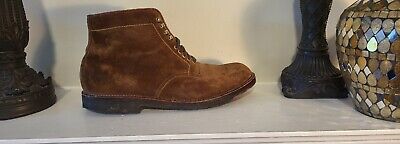 Alden 09187 Snuff Suede Plain Toe Boot