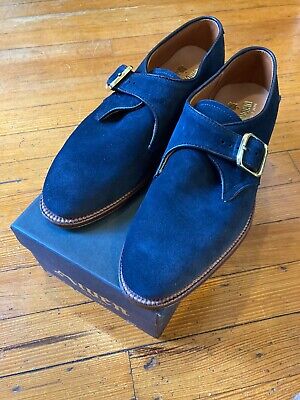 Alden 15770F Navy Suede Monk Strap
