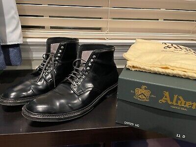 Alden D9829HC Black Shell Cordovan Plain Toe Boot