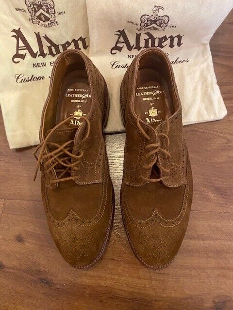 【極上美品】ALDEN 20161F Snuff Suede ショートウィング Alden 20161F Snuff Suede Short Wing Tip Blucher | Alden